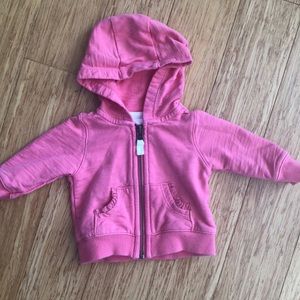 Carter’s NB Zip Front Hoodie. 100%cotton